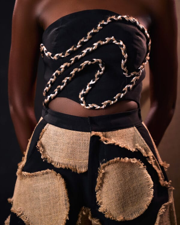 black armless top