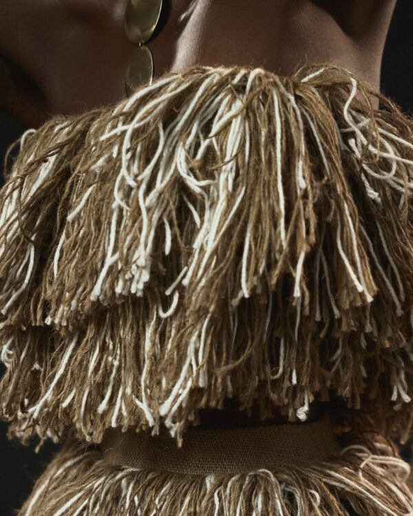 Hand twisted jute rope