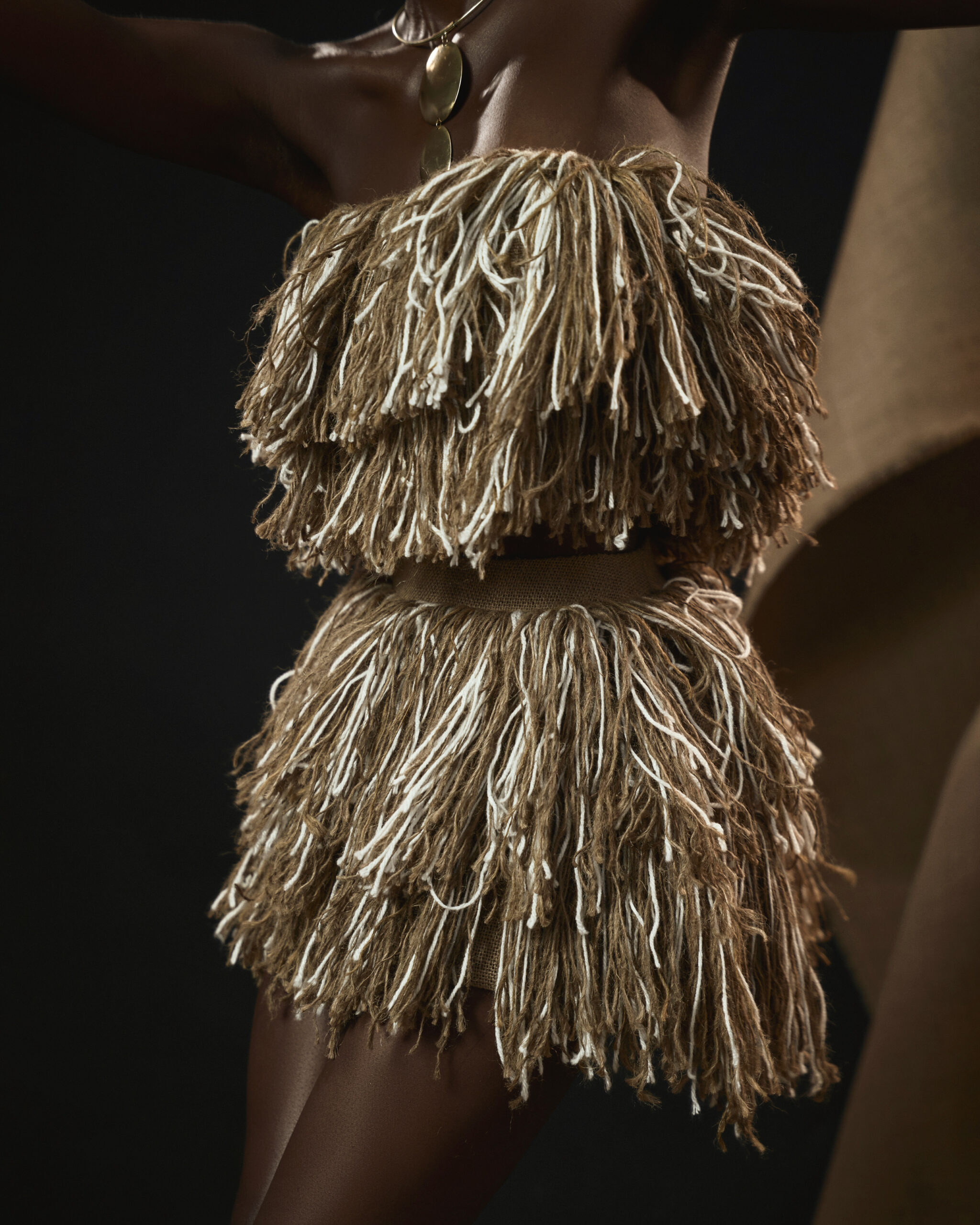 Hand twisted jute rope