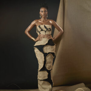 Artistic long skirt and tube top