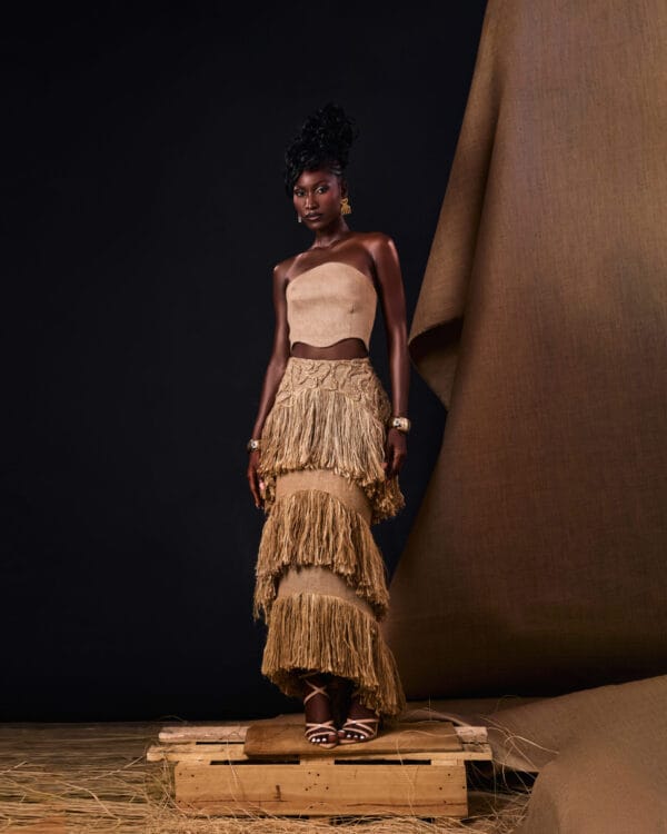 l.ong jute skirt