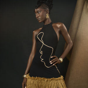 Halter-neck dress