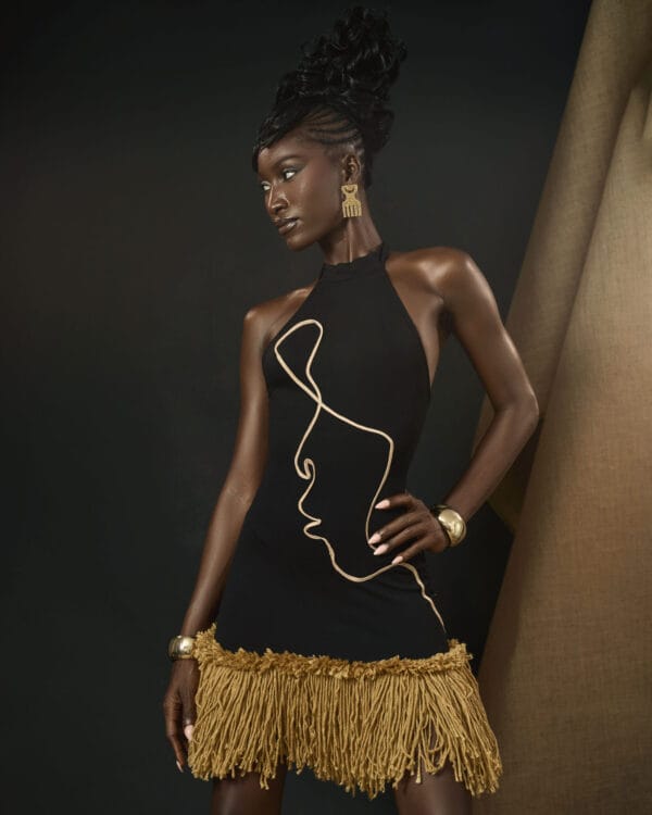 Halter-neck dress