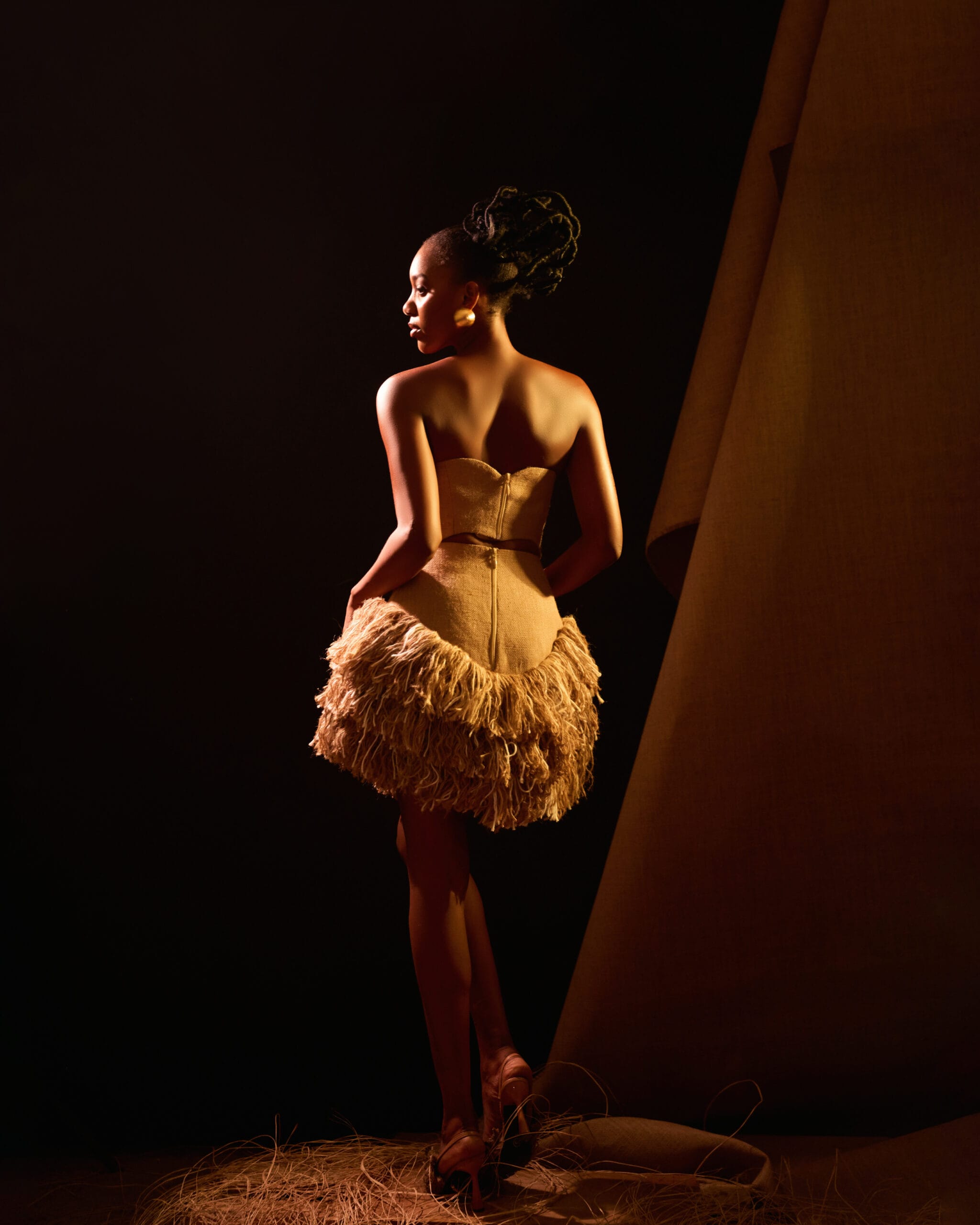 Back of short zephra skirt