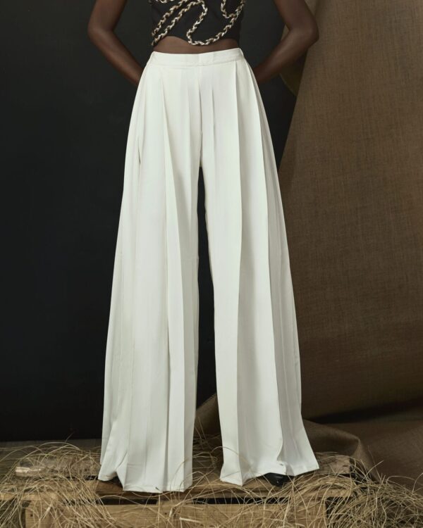 White wide-legged